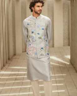 Gray Classic Kurta Set
