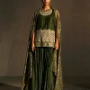 Green Embroidered Kurta & Sharara Set