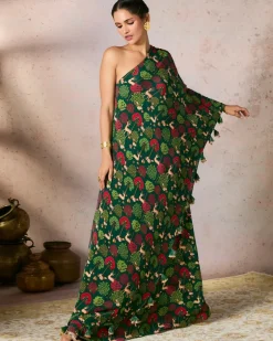 Green Midnight Maze Dress