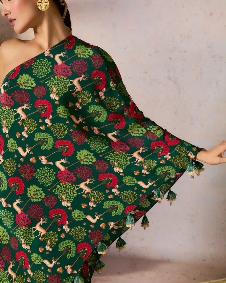 Green Midnight Maze Dress