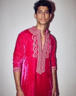 Gulabi Gulaal Embroidered Kurta Set
