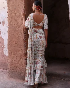 Hayami Pre- Draped Sari Set