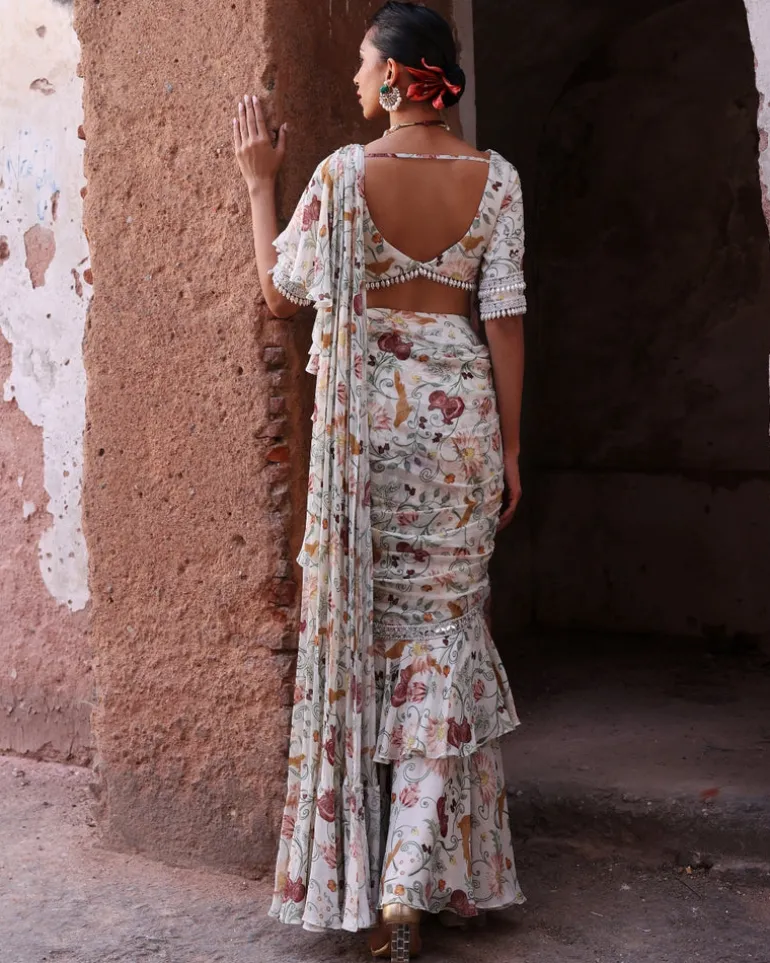 Hayami Pre- Draped Sari Set