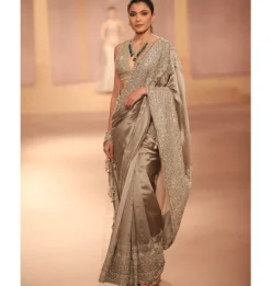Hemangi Gold Sari Set
