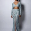 Ice Deep Blue Nina Skirt Set