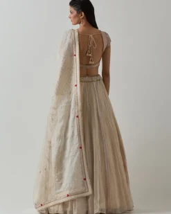 Ivory & Blush Lehenga Set