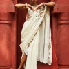 Ivory Drape Skirt with Drape Dupatta Set