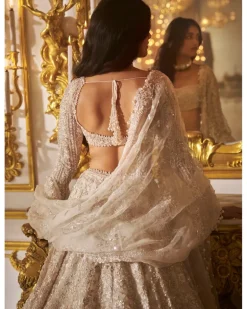 Ivory Floral Lehenga Set