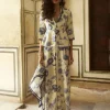 Ivory Habutai Floral Printed Co-Ord Set