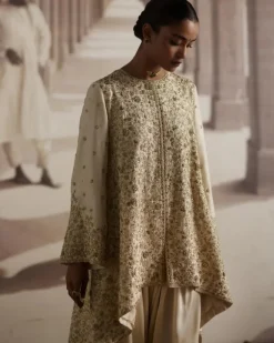 Ivory High-Low Style Kurta