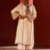 Ivory Long Anarkali Set