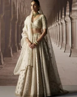 Ivory Panel Lehenga