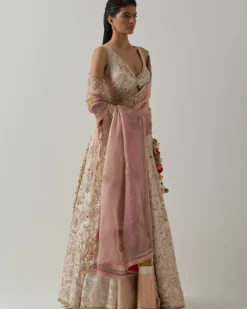 Ivory Zari Lehenga Set