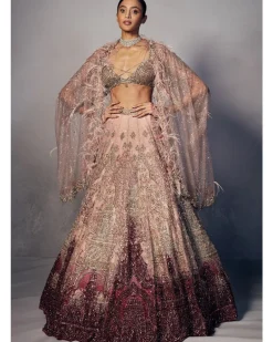 Joslyn Shimmer Tulle Bridal Lehenga Set