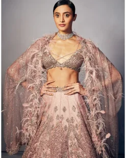 Joslyn Shimmer Tulle Bridal Lehenga Set