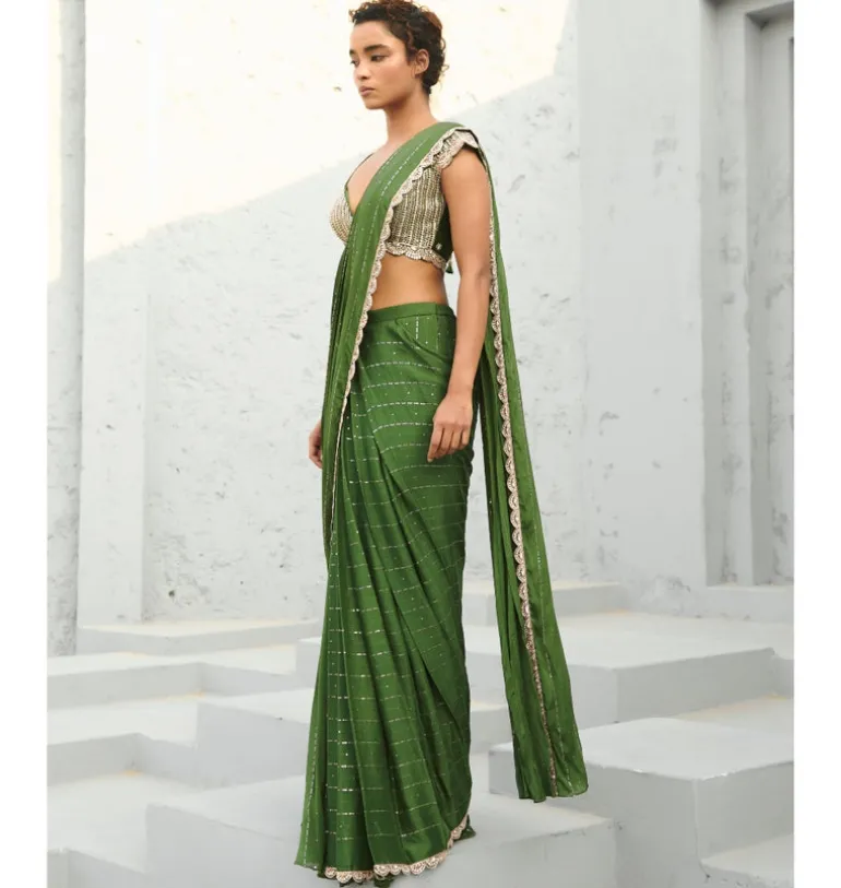 Juliet Pre-Draped Sari Set