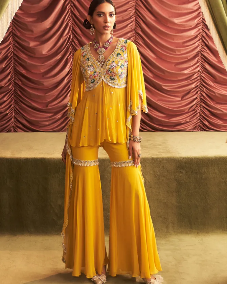 Jyoti Peplum & Gharara Set
