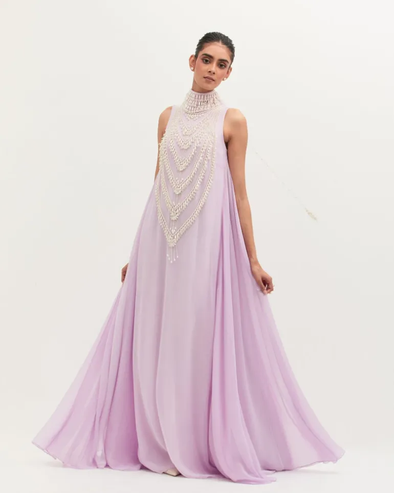 Lavender Mala Maxi Gown