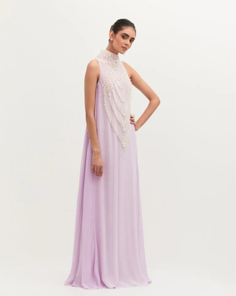 Lavender Mala Maxi Gown