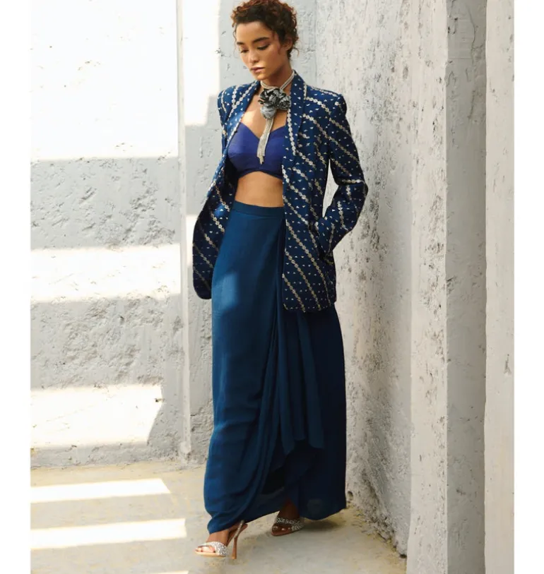 Lena Drape Skirt Set