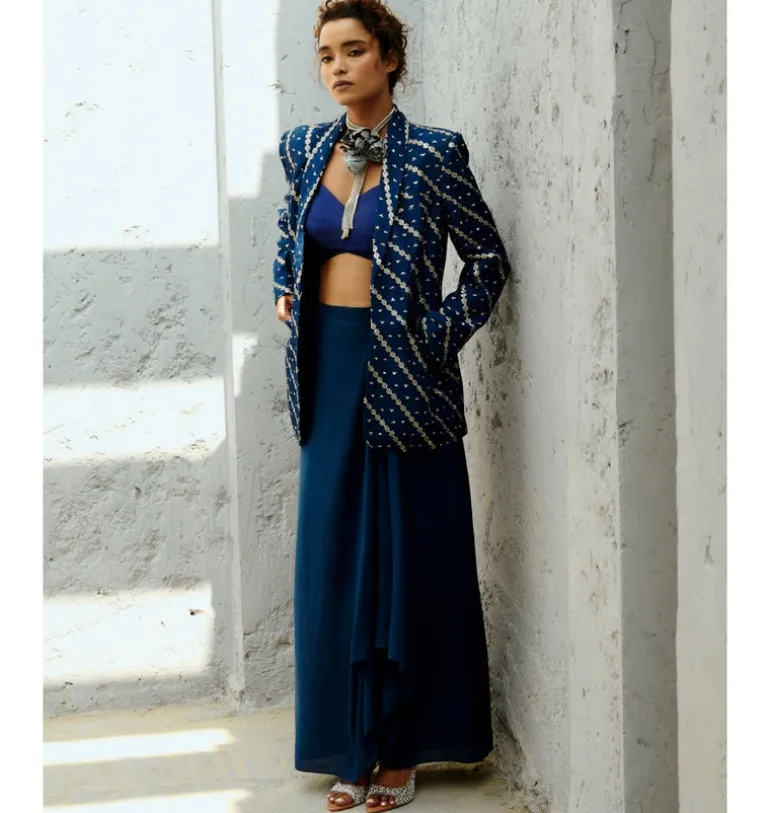 Lena Drape Skirt Set