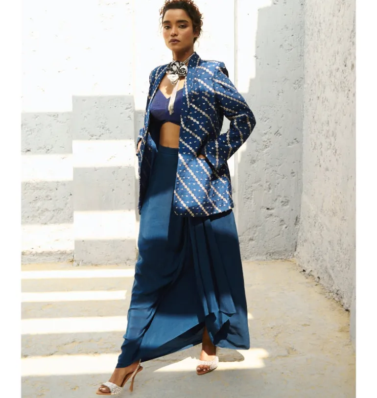 Lena Drape Skirt Set