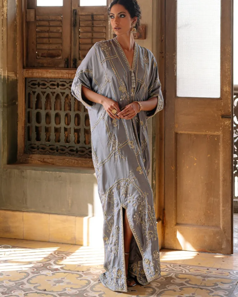 Light Steel Blue Kaftan