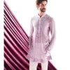 Lilac Chikankari Kurta Set