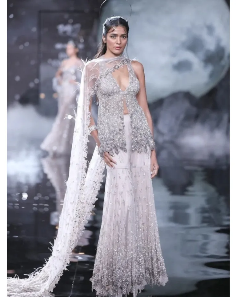 Lydia Tulle Gharara Set