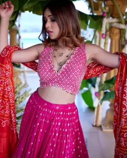 Mala Jamewar Lehenga Set