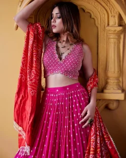 Mala Jamewar Lehenga Set