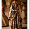 Maroon And Brown Shimi Shimi Akashtara 24 Kali Lehenga Set