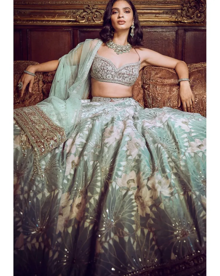 Matsya's Water Lillis Lehenga Set