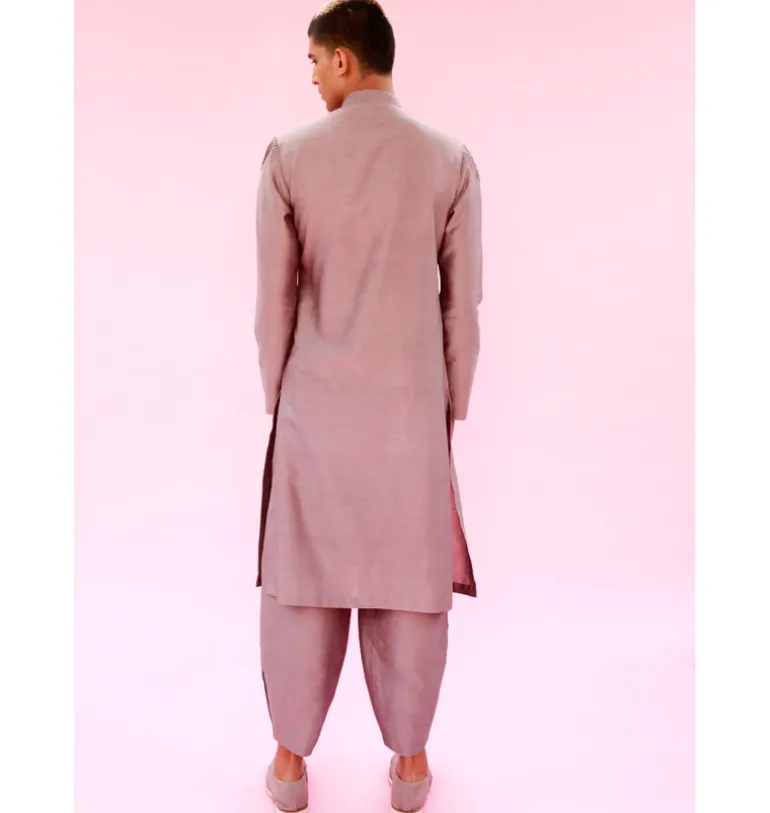 Mauve Graph Kurta Set