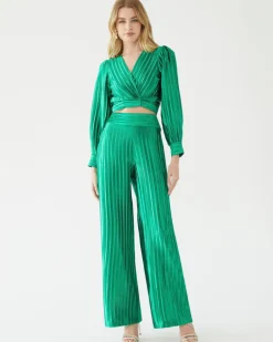Metallic Green Pant