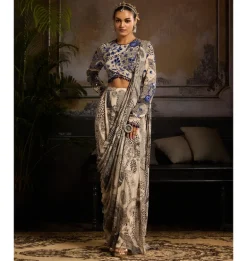 Midnight Mirage Pant Sari Set