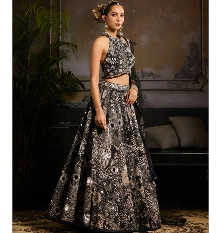 Midnight Spark Lehenga Set