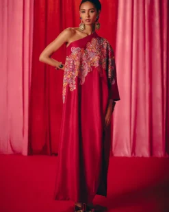 Mir One Shoulder Kaftan