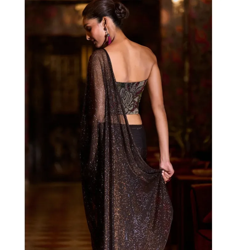 Mocha Corset Sari