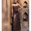 Mocha Mirage Corset & Drape Skirt Set with Dupatta