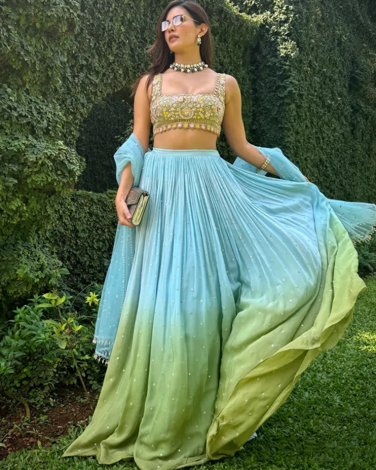 Monet Ombré Lehenga Set
