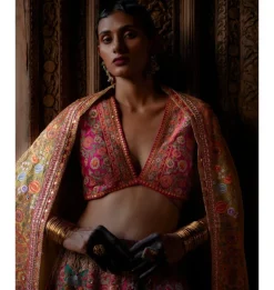 Multi Abbas Lehenga Set