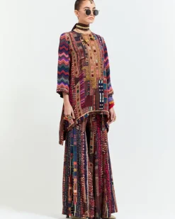Multi Color Mitra Short Kurta Set