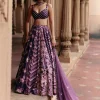 Multi Print Floral Lehenga Set