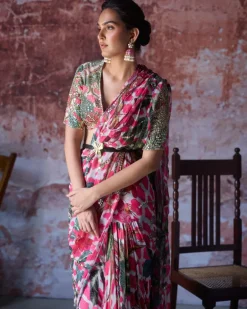 Multicolor Amayra Sari Set