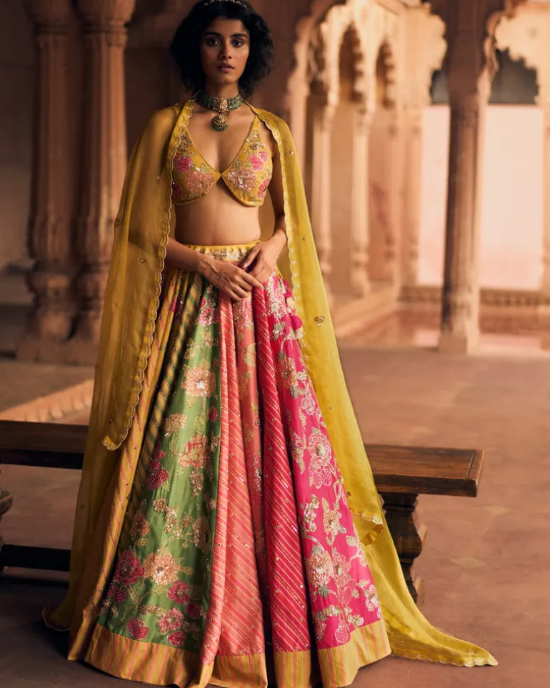 Multicolor Ode to Rajasthan Lehenga Set