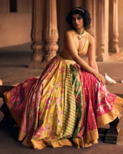 Multicolor Ode to Rajasthan Lehenga Set