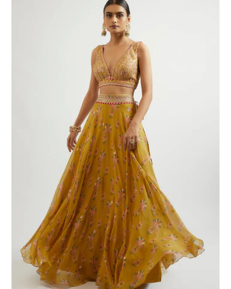 Mustard Esha Lehenga Set