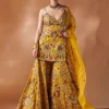Mustard Kurta And Sharara Set