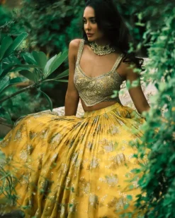 Mustard Lisa Sylvia Lehenga Set